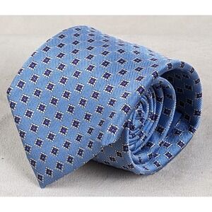 Joseph & Lyman‎ 4x60 Mens Tie Silk Geometric Sky Blue